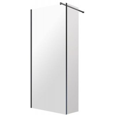 OMNIRES MARINA KABINA TYPU WALK-IN ZE ŚCIANKĄ BOCZNĄ, 100 X 30 CM MA1030BLTR