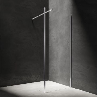 OMNIRES MARINA KABINA TYPU WALK-IN ZE ŚCIANKĄ BOCZNĄ, 100 X 30 CM MA1030CRTR