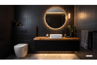 Czarna łazienka – jak zestawić miskę WC, stelaż i przycisk w stylu dark bathroom?